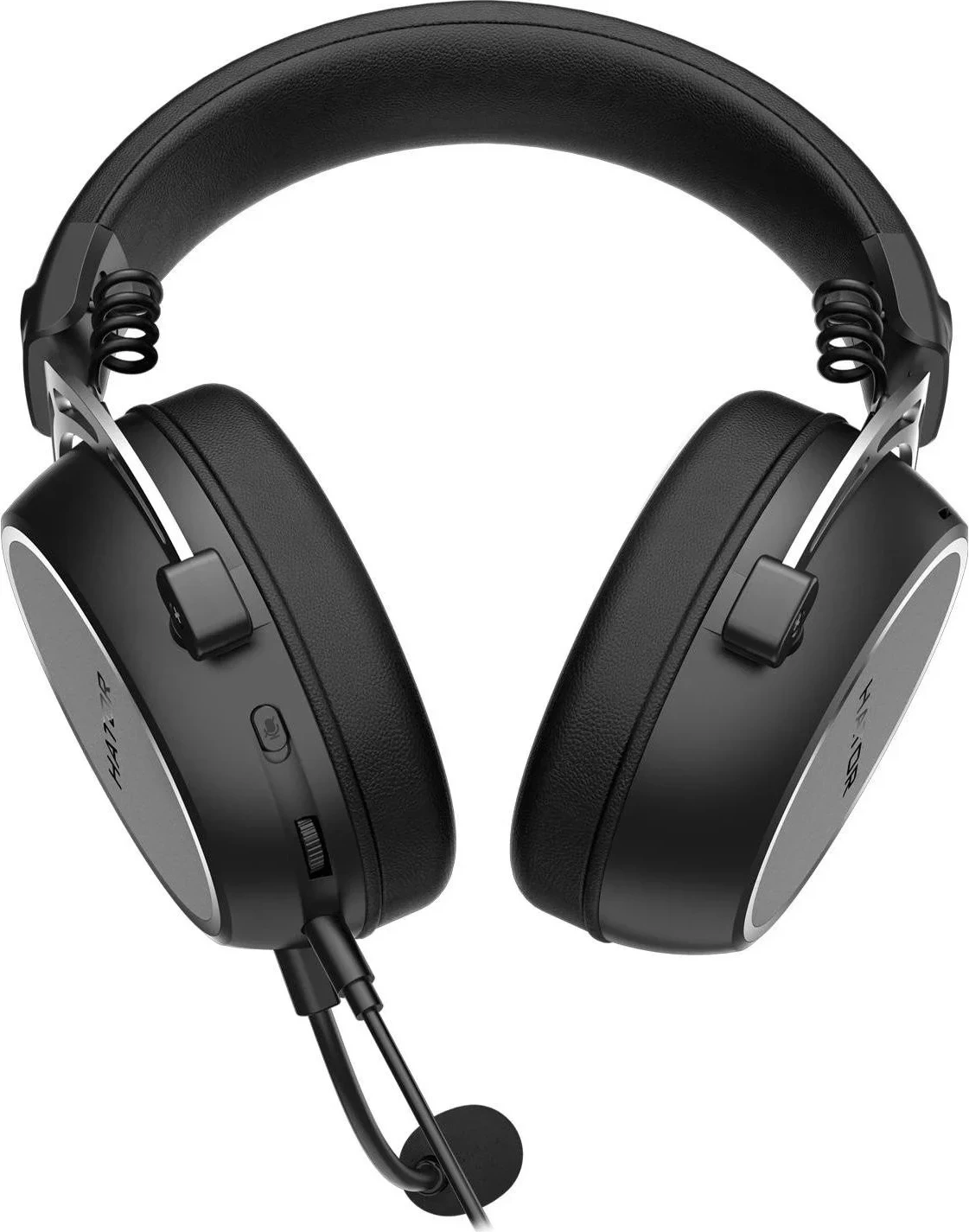 Kufje Hator Hypergang 3, me mikrofon të ndashëm, me kabllo, të zeza