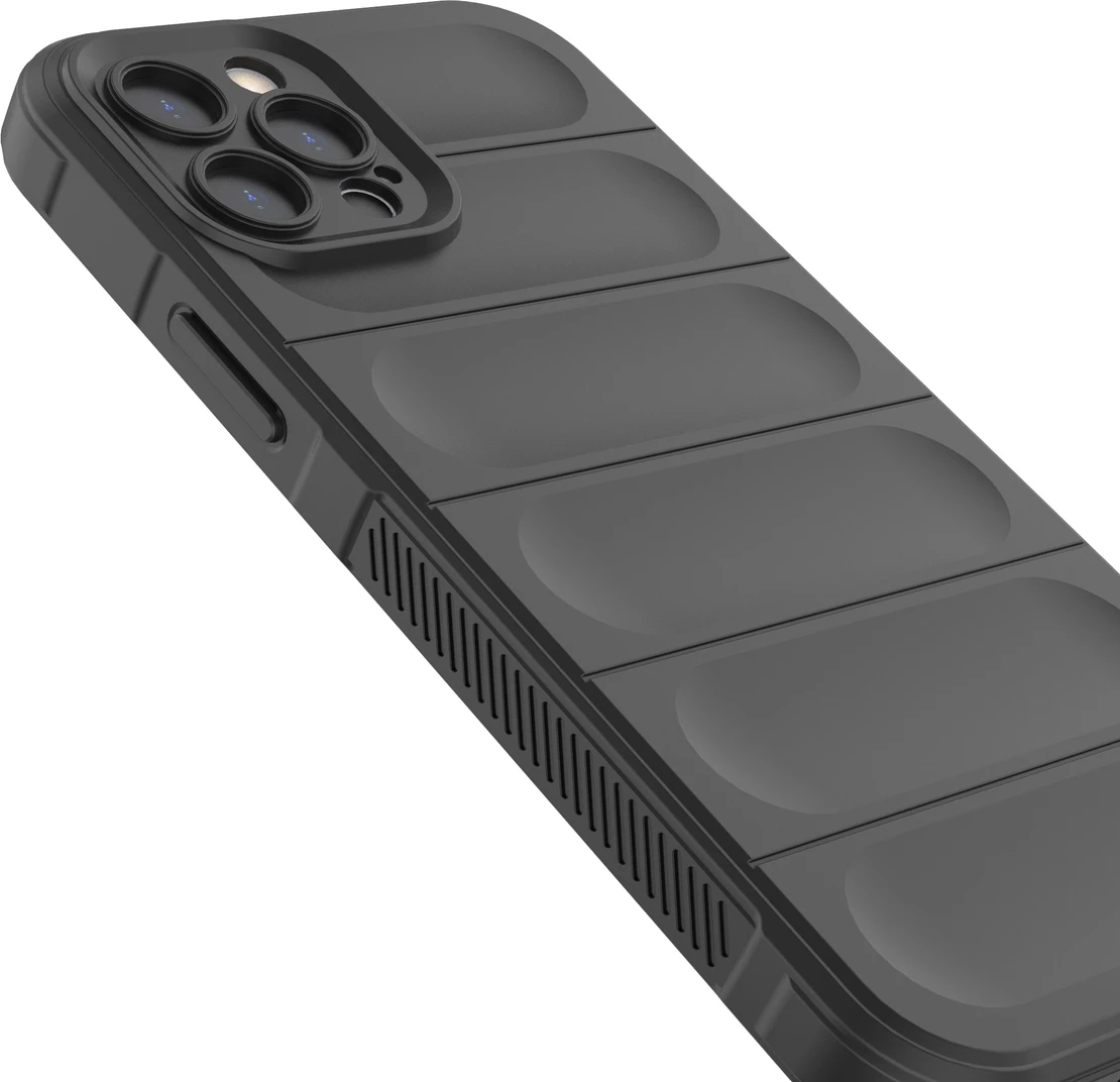 Mbështjellës Hurtel Magic Shield Case për iPhone 12 Pro, fleksibil, i blinduar, i kuq