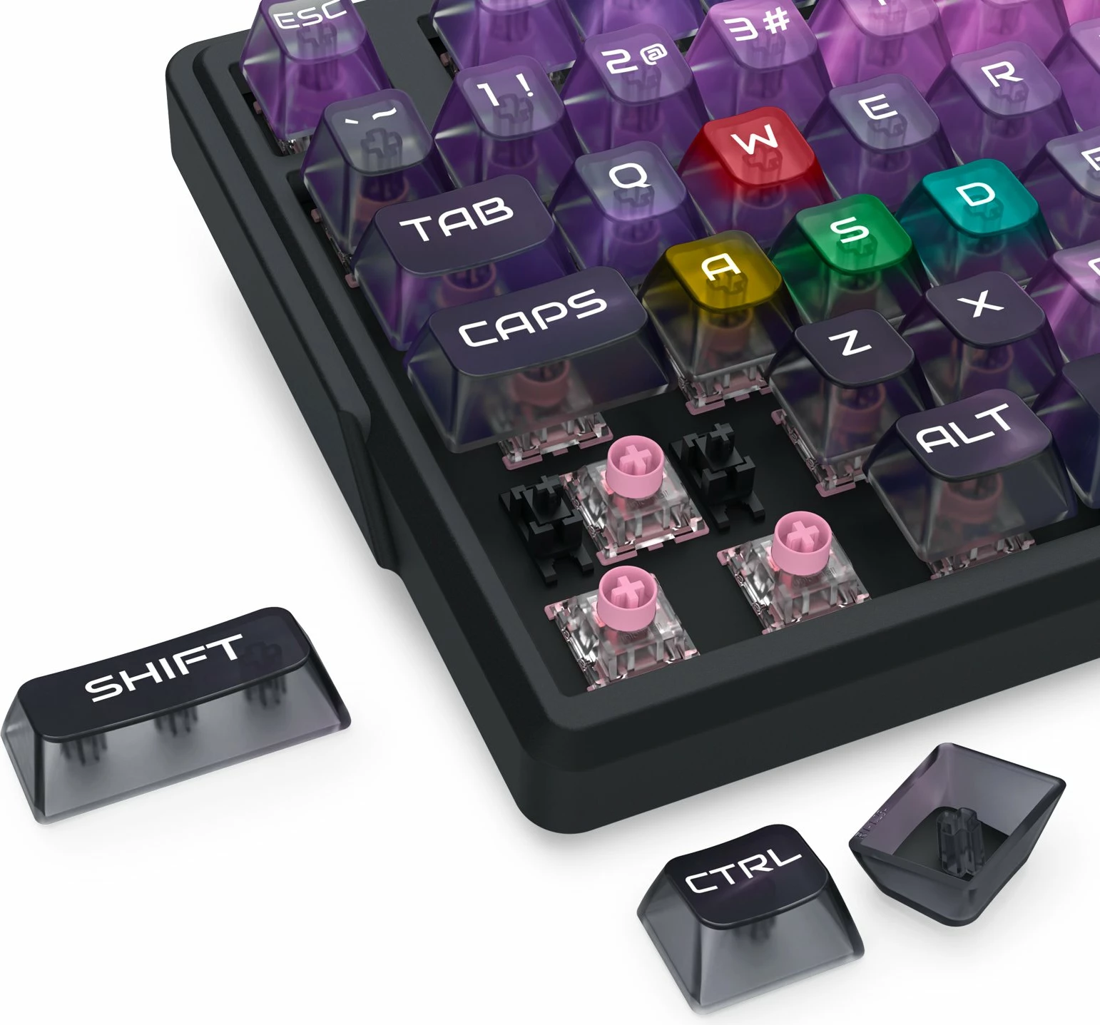 Tastierë gaming Redragon BARTLETT K767-WL-M, magnetic ultraMag, wired/wireless (USB-C/BT/2.4GHz), RGB, bateri 4000 mAh, US layout, pa numpad, e zezë
