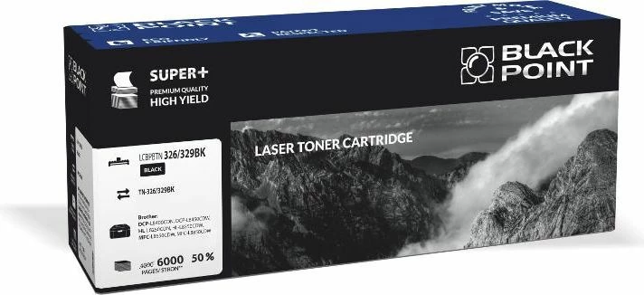 Toner Black Point LCBPBTN326, kompatibil me Brother TN-326BK/TN-329BK, 6000 faqe, i zi