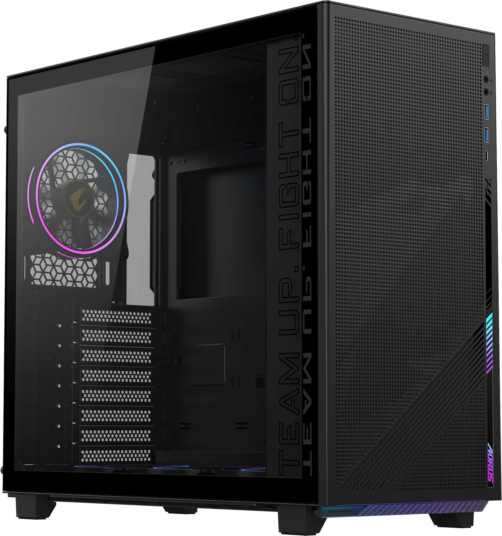 Kasë Gigabyte GB-AC400G, Midi, e zezë