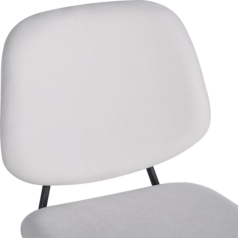 Karrige Pietro I, set prej 4 copash, material tekstili bezhë, këmbë metalike të zeza, 45x55x82.5cm