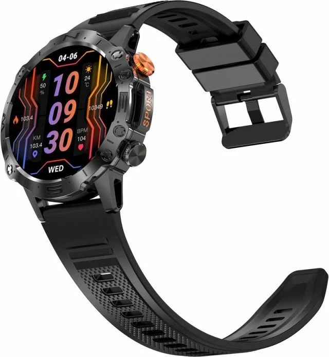 Smartwatch Gravity GT20-8, dy rripa, e zezë