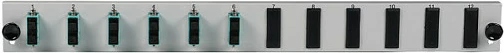 Panel frontal rack EFB Elektronik, 1U, 12 porta, 6x SC Duplex OS2, metal, gri