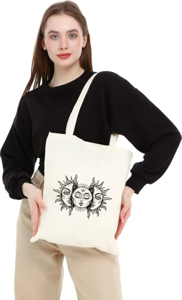 Torbë Tote Zoozie Bags, krem, 0366