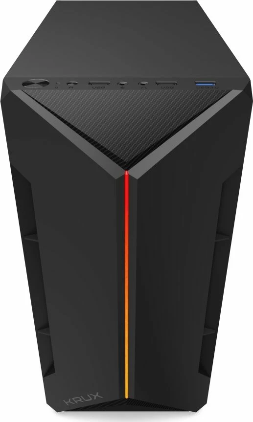 Kasë Krux Astro ARGB KRX0016, Micro-ATX/Mini-ITX, pa furnizues rryme, e zezë