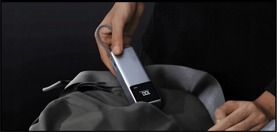 Powerbank Xiaomi Mi Power Bank GL 10000mAh 165W, gri
