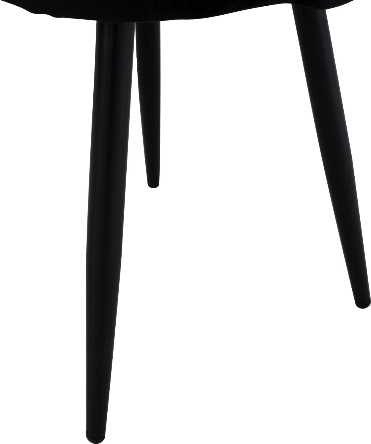 Karrige ODED me këmbë metalike të zeza & kadife të zezë FH8731.14 45x52x77 cm, set prej 4 copë