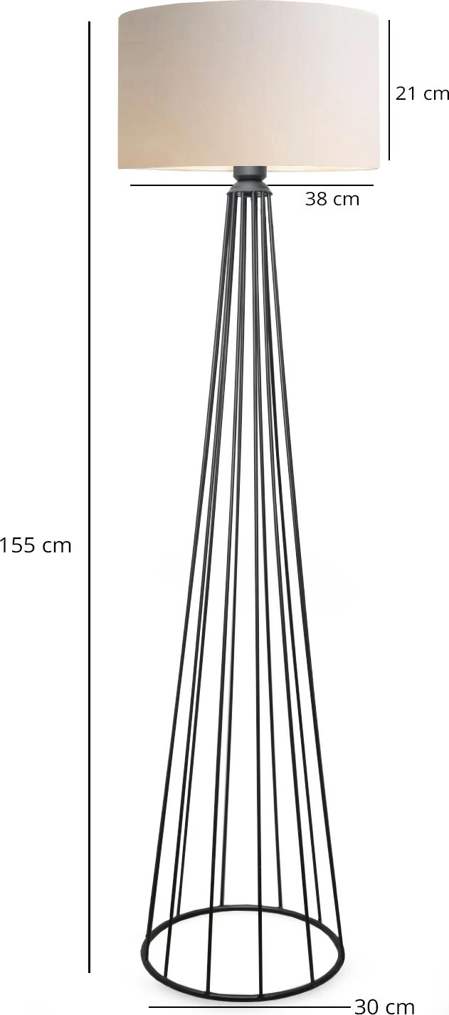 Llambë dyshemeje Opviq, AYD-3045, ngjyrë krem