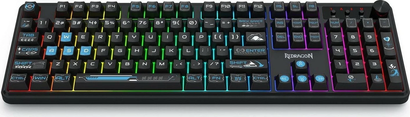 Tastierë Redragon Volcano K526BB-WL, RGB, wireless, full-size, e zezë