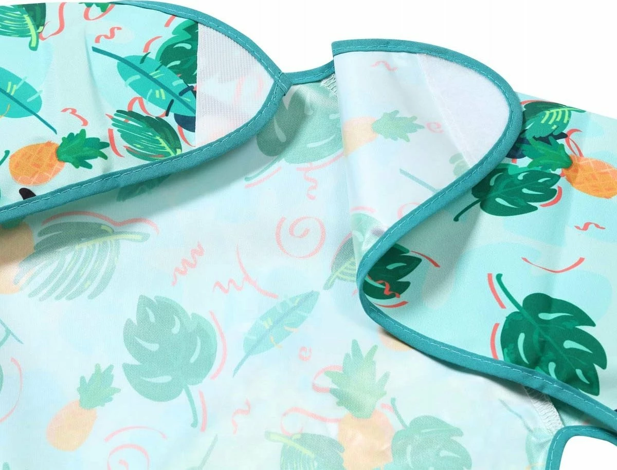 Përparëse ushqimi me mëngë të gjata BabyOno 1476/02 Toukans 74 x 36 cm, e papërshkueshme nga uji, 1 copë, shumëngjyrëshe