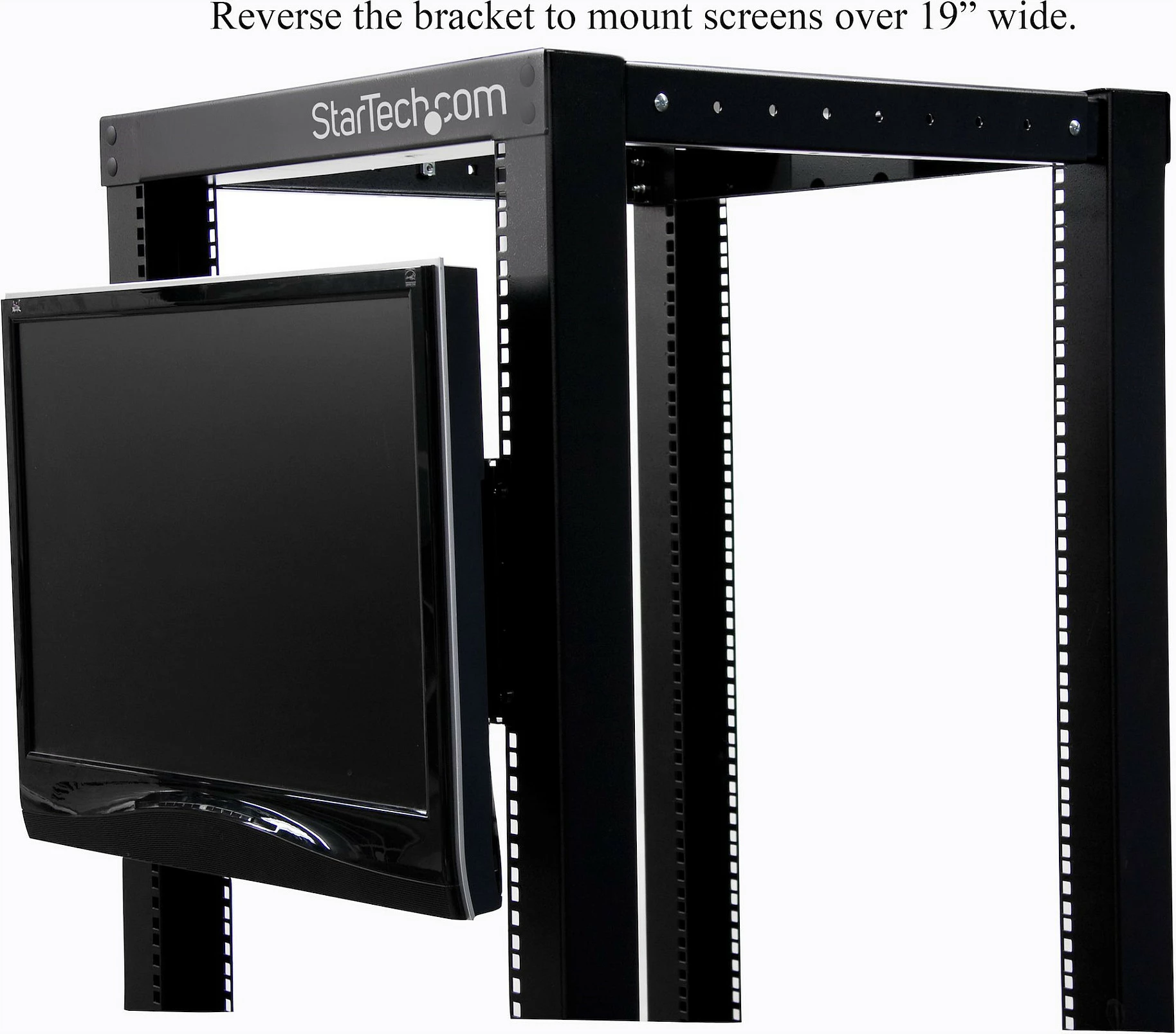 Mbajtëse monitori StarTech RKLCDBK, VESA 75/100, për rack 19", 4U, e zezë