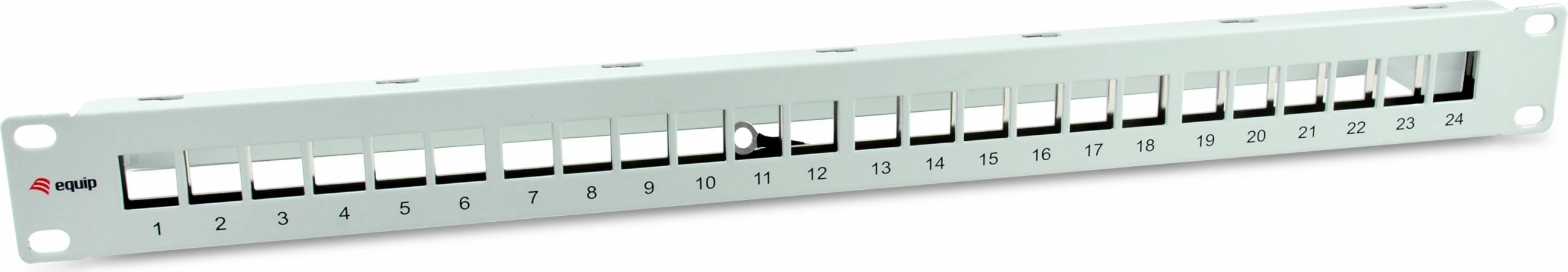 Panel Keystone EQUIP 769326, 24 porta, rack 1U, metal, gri