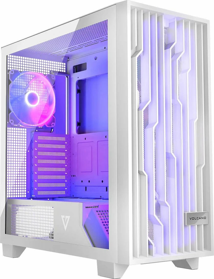 Kasë Modecom Perun Apex ARGB AT-PERUN-4F-ARGB-20-000000-0002 Midi Tower ATX, 4x140mm ARGB, USB-C, e bardhë