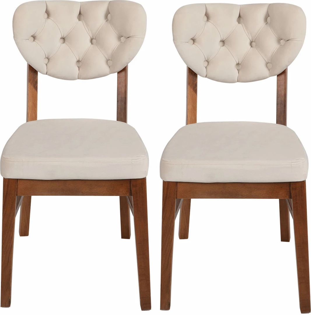 Set karrigash (2 copë), Hanah Home, Elma 760 V2, ngjyrë arre dhe bezhë