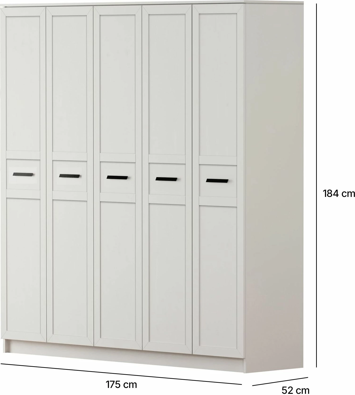 Dollap Skye Decor, ngjyrë e bardhë mat, RB-168-01-004