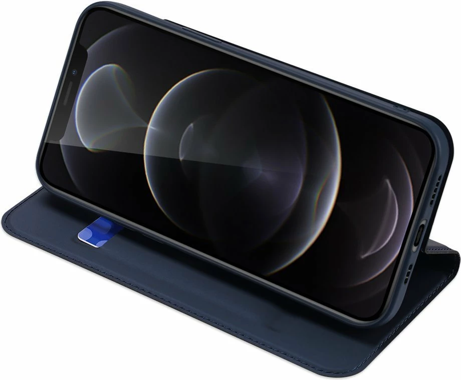 Mbështjellës Dux Ducis Skin Pro bookcase për iPhone 13 Pro, kaltër