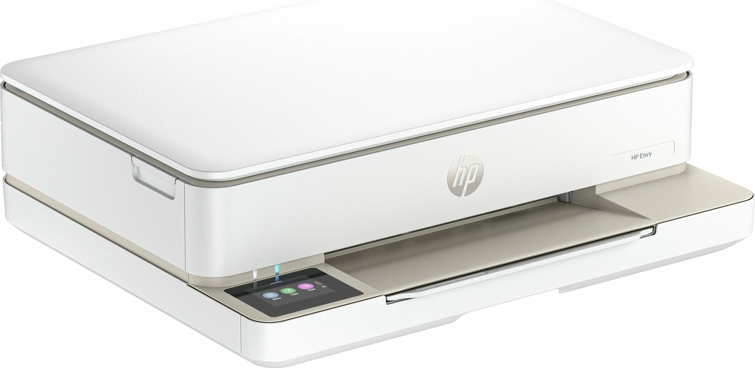 Printer multifunksional HP ENVY 6120e (714L8B) A4, inkjet, Wi‑Fi, printim dyanshëm, ekran me prekje, bardhë/bezhë