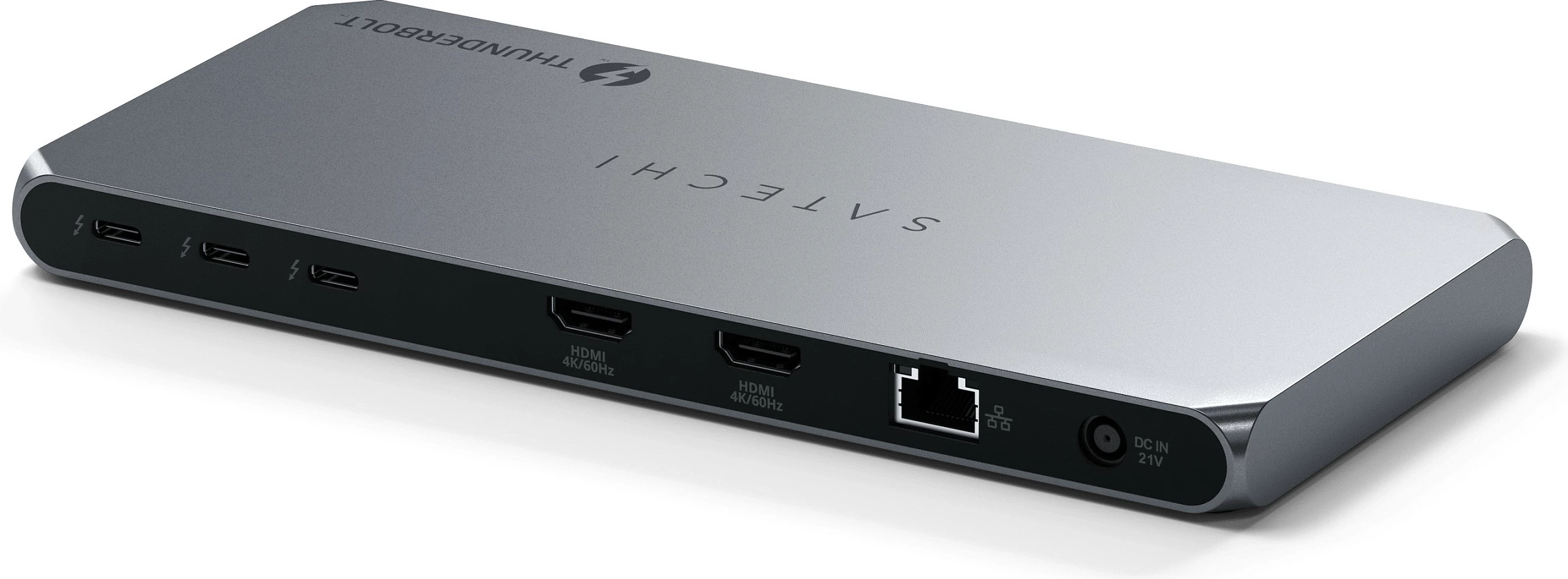 Docking station Satechi ST-DT4MDM-EU, Thunderbolt 4, DisplayLink, Gri hapësinor