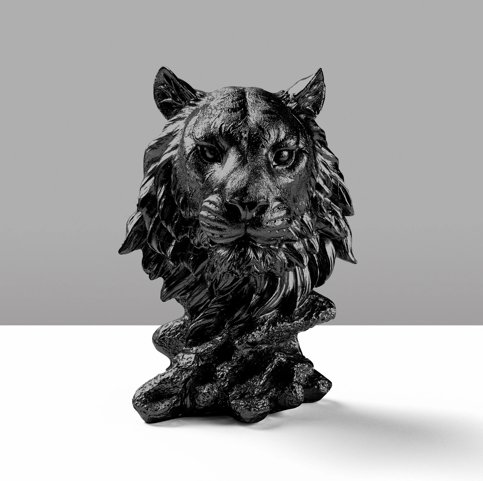 Objekt dekorativ Aberto Design, tigër, i zi, Tiger-4