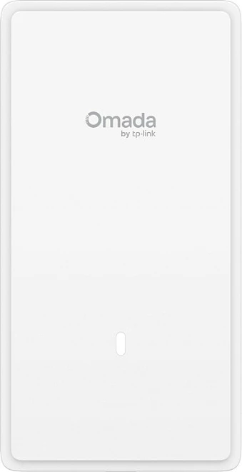 Access point TP-Link Omada EAP775-Wall, Wi‑Fi 6E tri-band 9300 Mbit/s, 5x RJ45 2.5GbE/1GbE, PoE, i bardhë