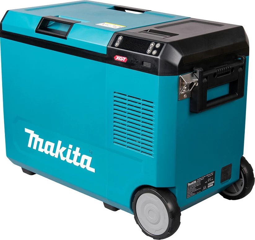 Kuti termike Makita CW004GZ 40V, portative, LED display, me rrota, zi/kaltër