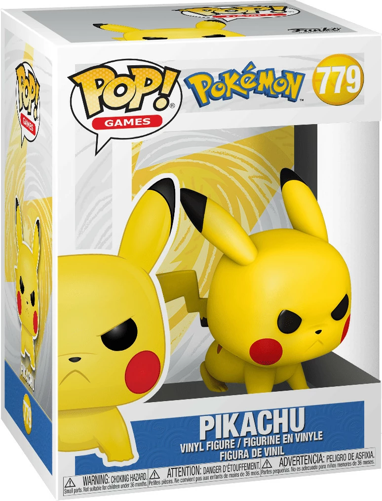 Figurinë koleksionuese vinyl Funko POP! Games Pokémon Pikachu Attack Stance, e verdhë