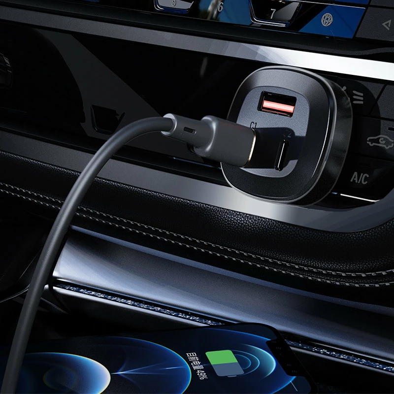 Karikues veture Acefast B3, 66W, 2x USB Type-C / USB, i zi