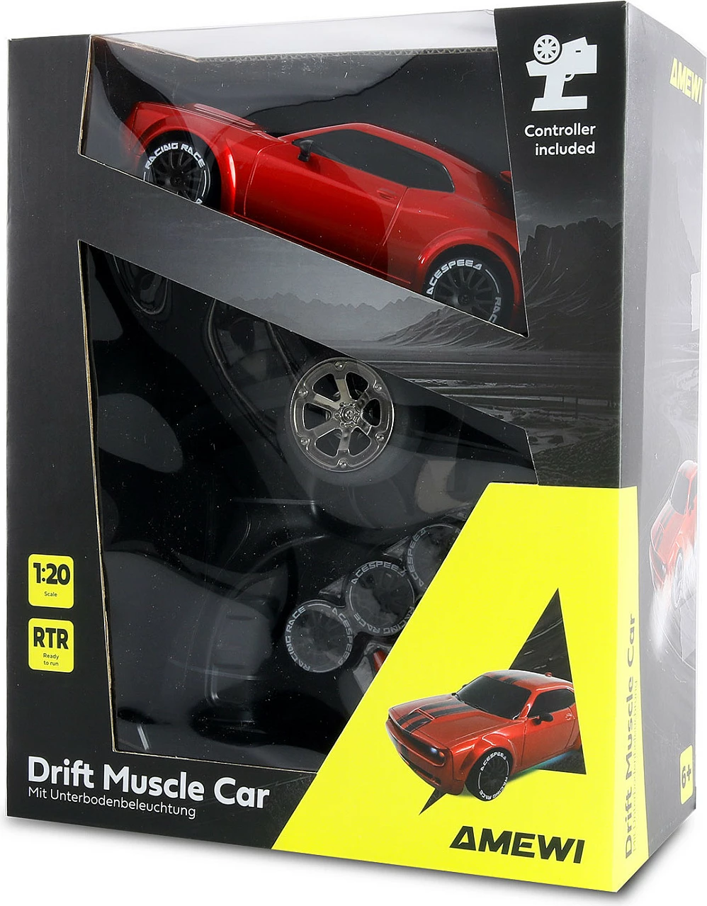 Vetura drift me telekomandë AMEWI 21114, 1:20, 4WD, 2.4GHz, 20 km/h, e kuqe