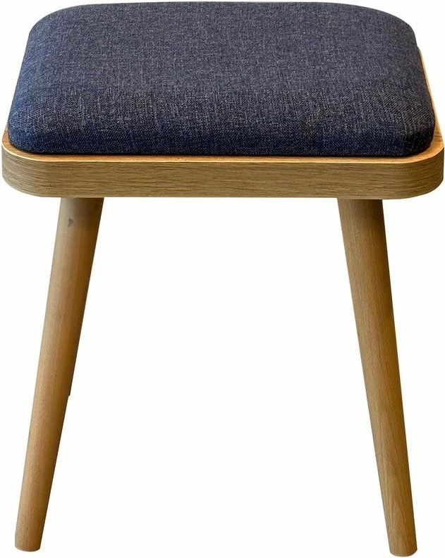 Tavolinë me karrige, set 6 pjesësh, ngjyrë lis dhe kaltër e errët, Vina Mini 03 1048