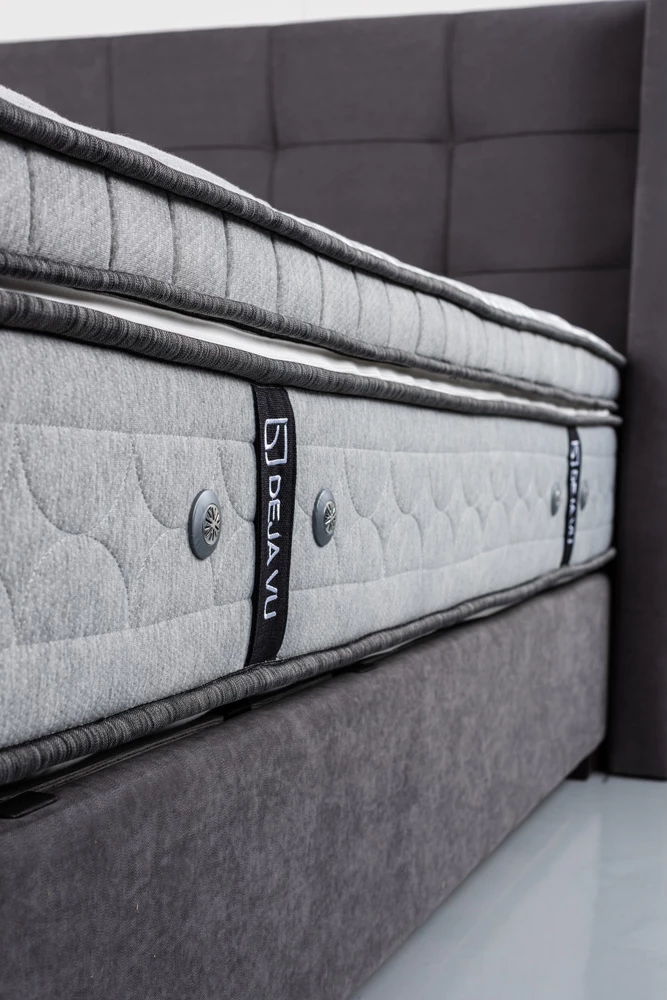 Dyshek Deja Vu, gri, 160x200x34cm