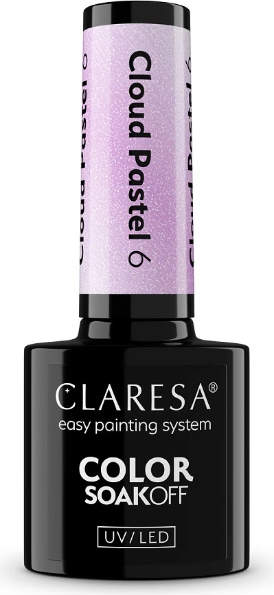 Llak për thonj Claresa Cloud Pastel Hybrid për femra nr. 6, 5g