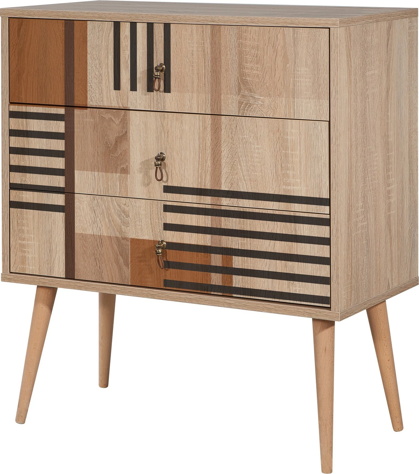 Komodë Hanah Home, City Trio Colorblock, shumëngjyrëshe