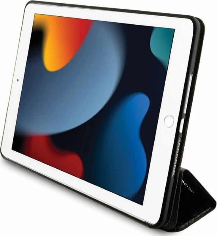 Kapak iPad Karl Lagerfeld Saffiano Monogram Ikonik, i zi