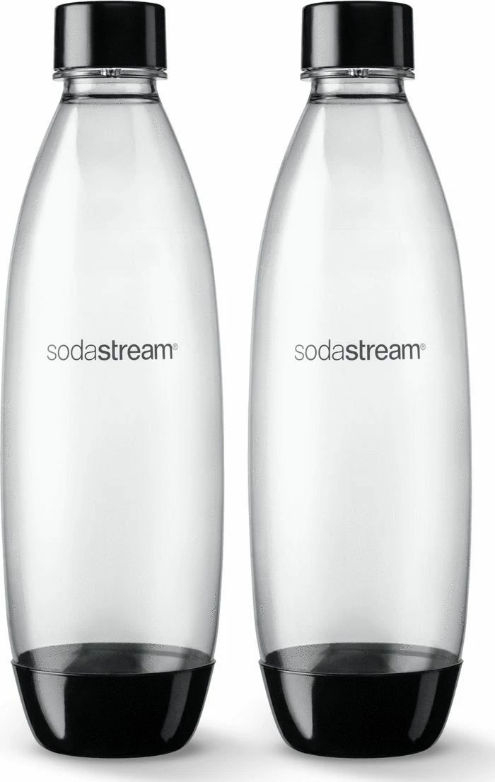Shishe karbonizimi SodaStream Fuse 1 L, e zezë, set 2 copë