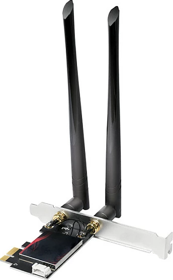 Kartë rrjeti PCI-Express LogiLink, Wi‑Fi 6E, 2.4/5/6GHz, Bluetooth 5.2, e zezë