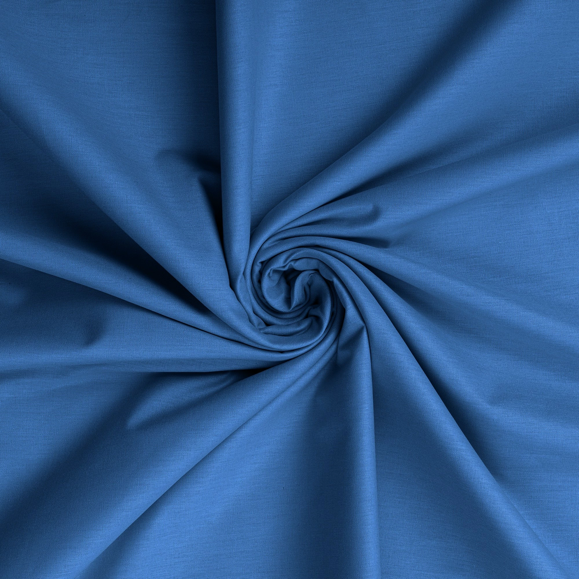 Çarçaf i vetem fitted Ranforce, ngjyrë e kaltër, 90x200+30cm