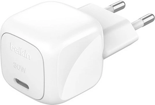 Karikues muri Belkin WCA008kq1MWH-B6, 30W USB-C PD, kabllo USB-C 1m, i bardhë