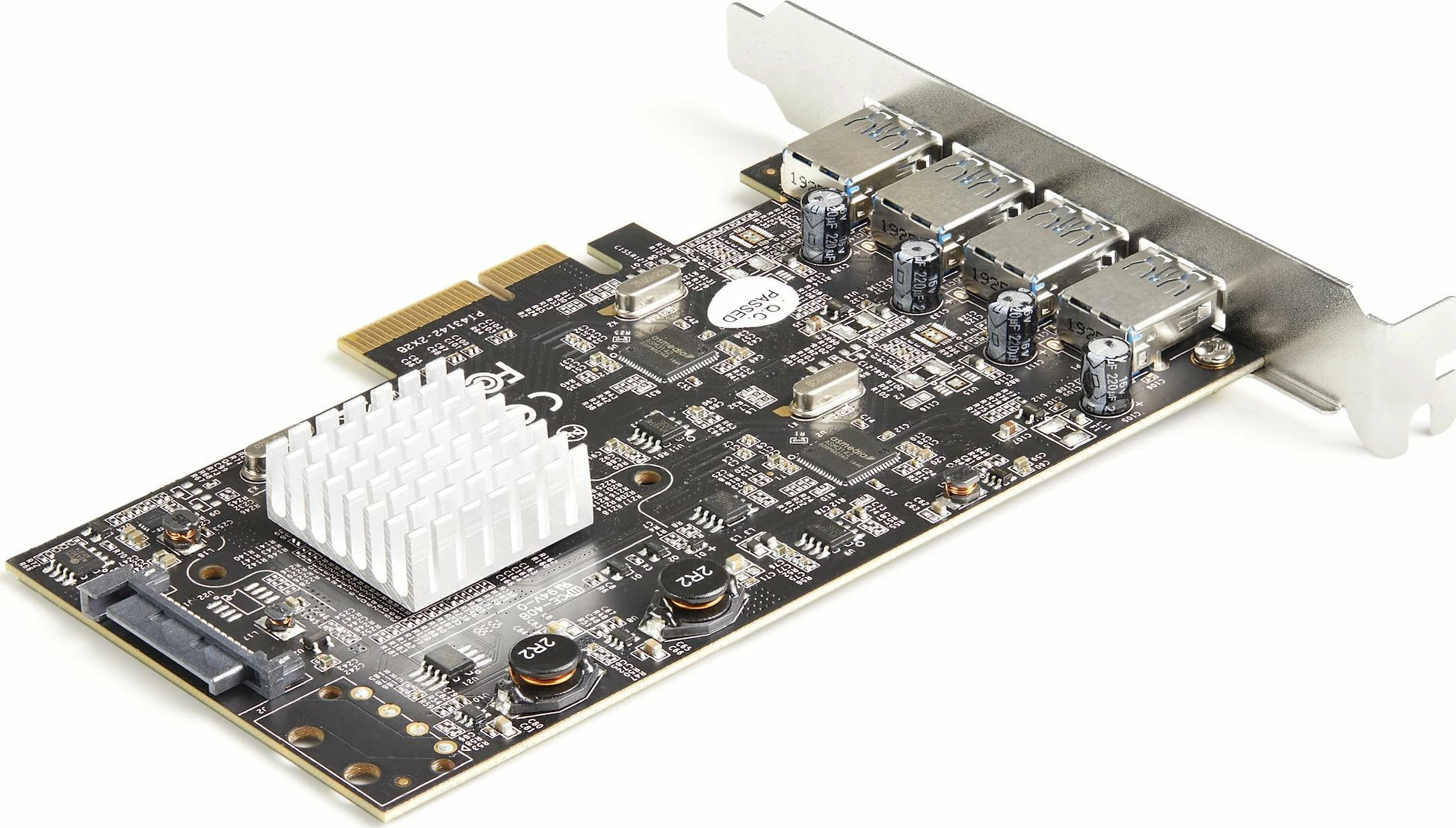 Kartë zgjerimi PCIe USB 3.2 Gen 2 StarTech PEXUSB314A2V2, 4x USB-A 10Gb/s, zezë/metalike