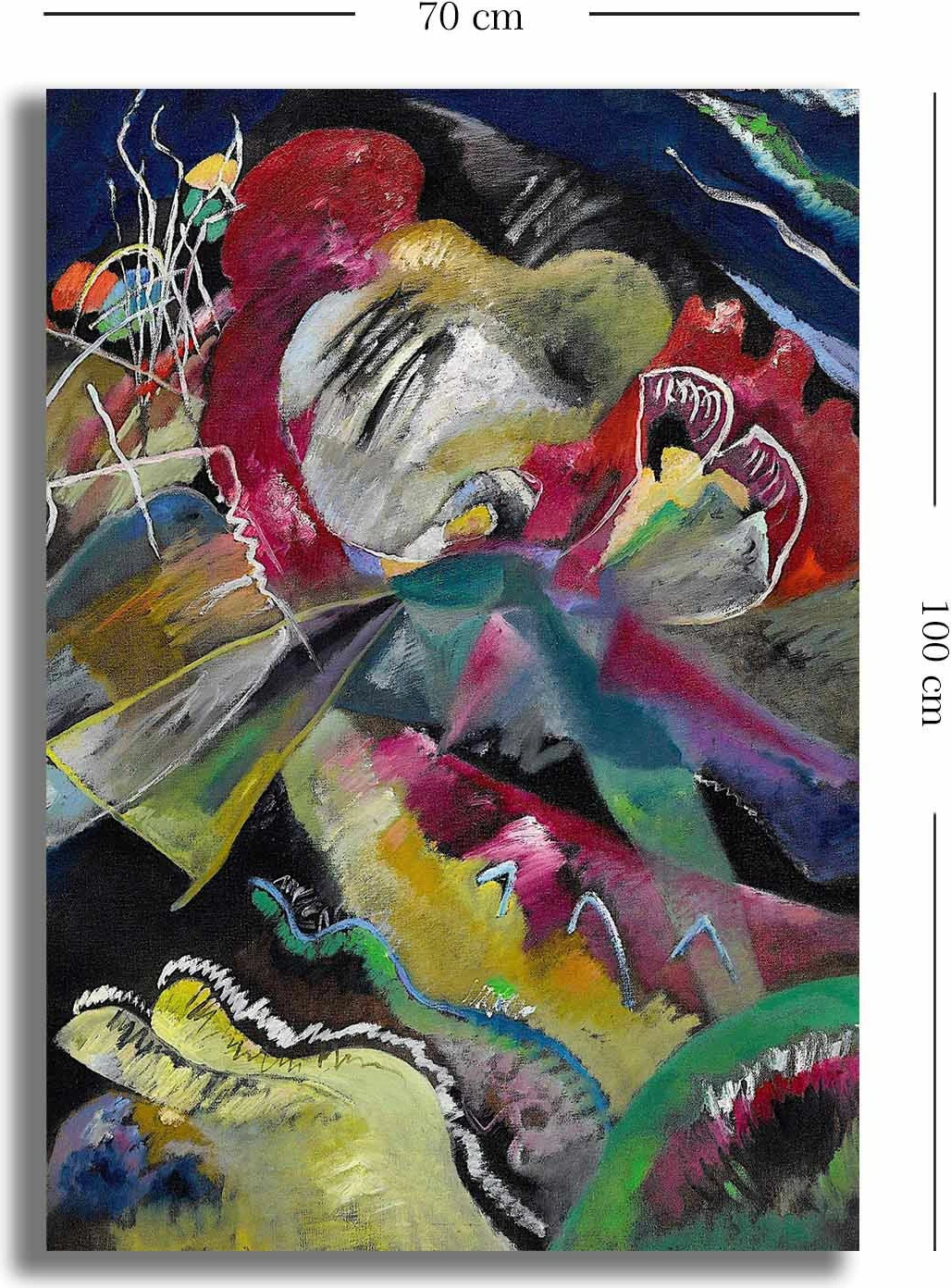 Pikturë dekorative në kanavacë Wallity, shumëngjyrëshe, 70100KANDINSKY019