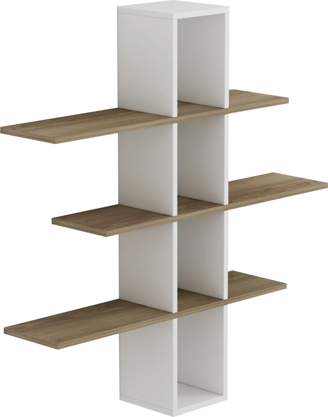 Rafta muri DOMINIC FH8976.11 melaminë natyrale-bardhë 96x19.5x101H cm