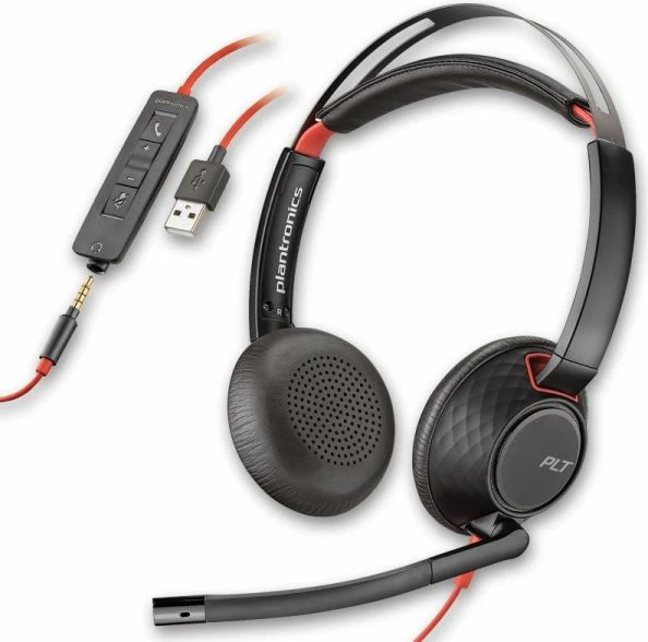 Kufje Poly Blackwire C5220 - USB, e zeze
