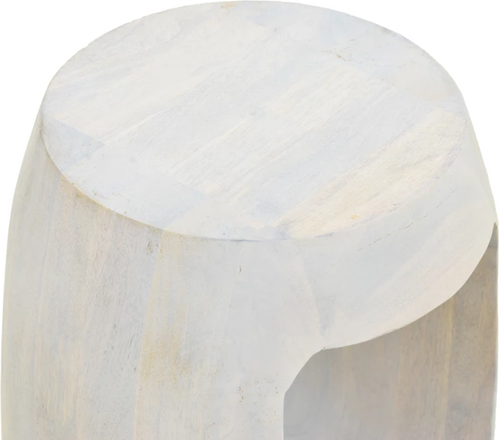 Tavolinë anësore Lenora, dru mango i bardhë, 33x45cm