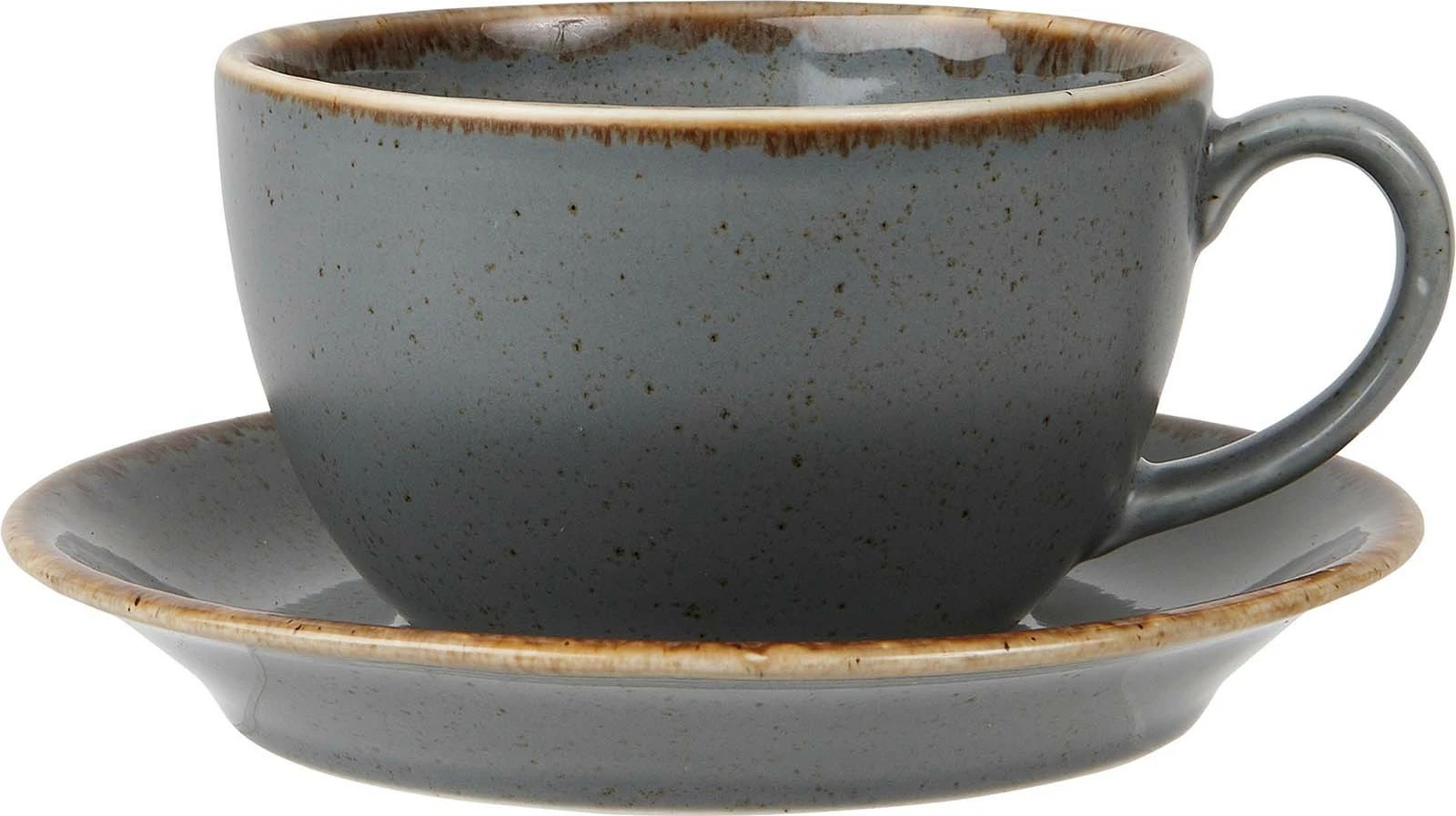 Nënfilxhan Porland Seasons Stone Ø160 mm porcelan, gri e errët, set 6 copë