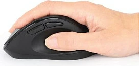 Maus wireless MANHATTAN ergonomik, 6 butona, USB-A/C, i zi