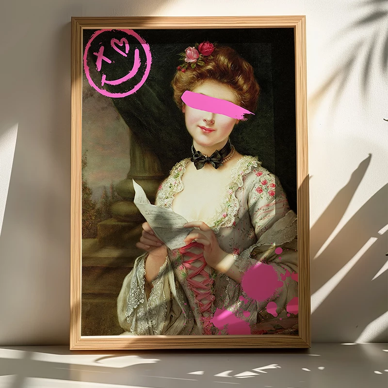 Pikturë murale në kornizë Elenda, print digjital, shumëngjyrëshe, 50x2x70cm