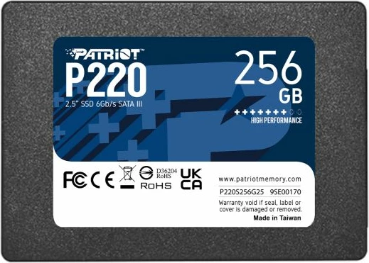 SSD Patriot P220 256GB 2.5" SATA 3 (6Gb/s) P220S256G25