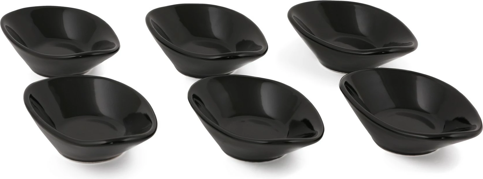 Set tasash për salcë, qeramike, 6 copë, ngjyrë e zezë, Hermia Concept, ST511006F650A000000MAYD200