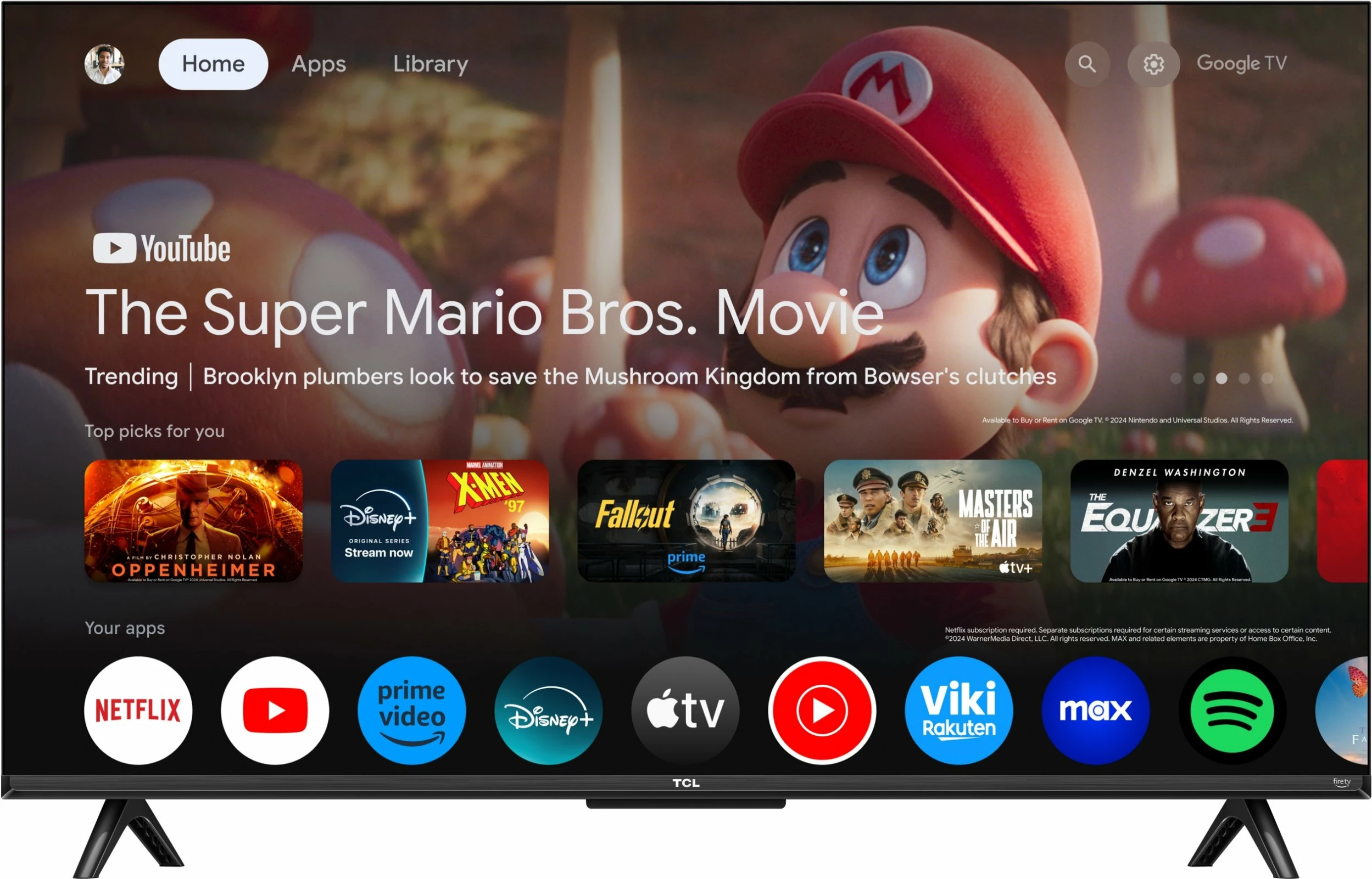 Televizor TCL 43T69C 43\" QLED 4K Ultra HD Google TV, i zi