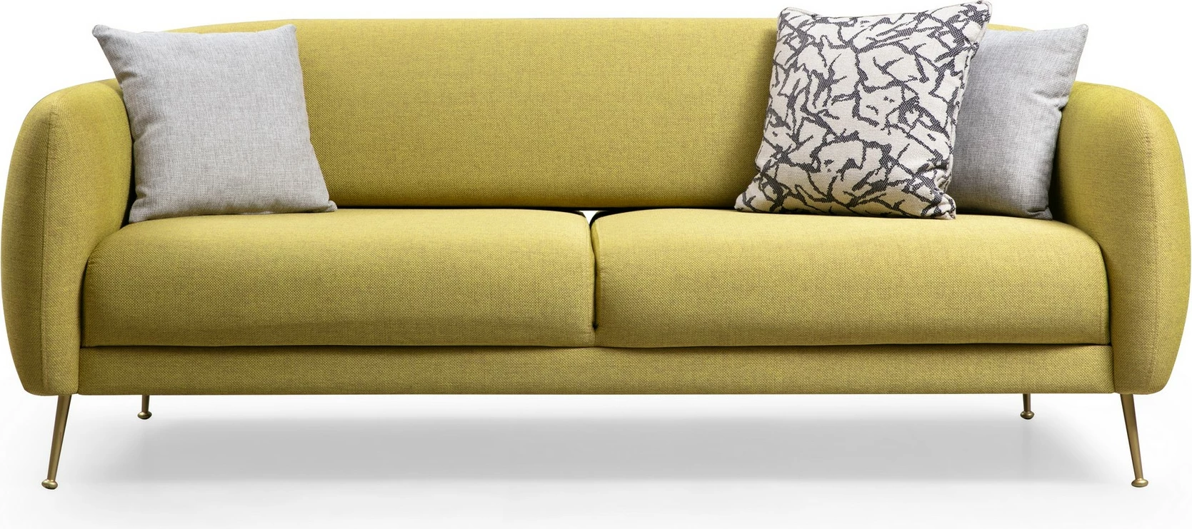 Divan-krevat 3 vendësh, ngjyrë e verdhë, Sevilla, Atelier del Sofa